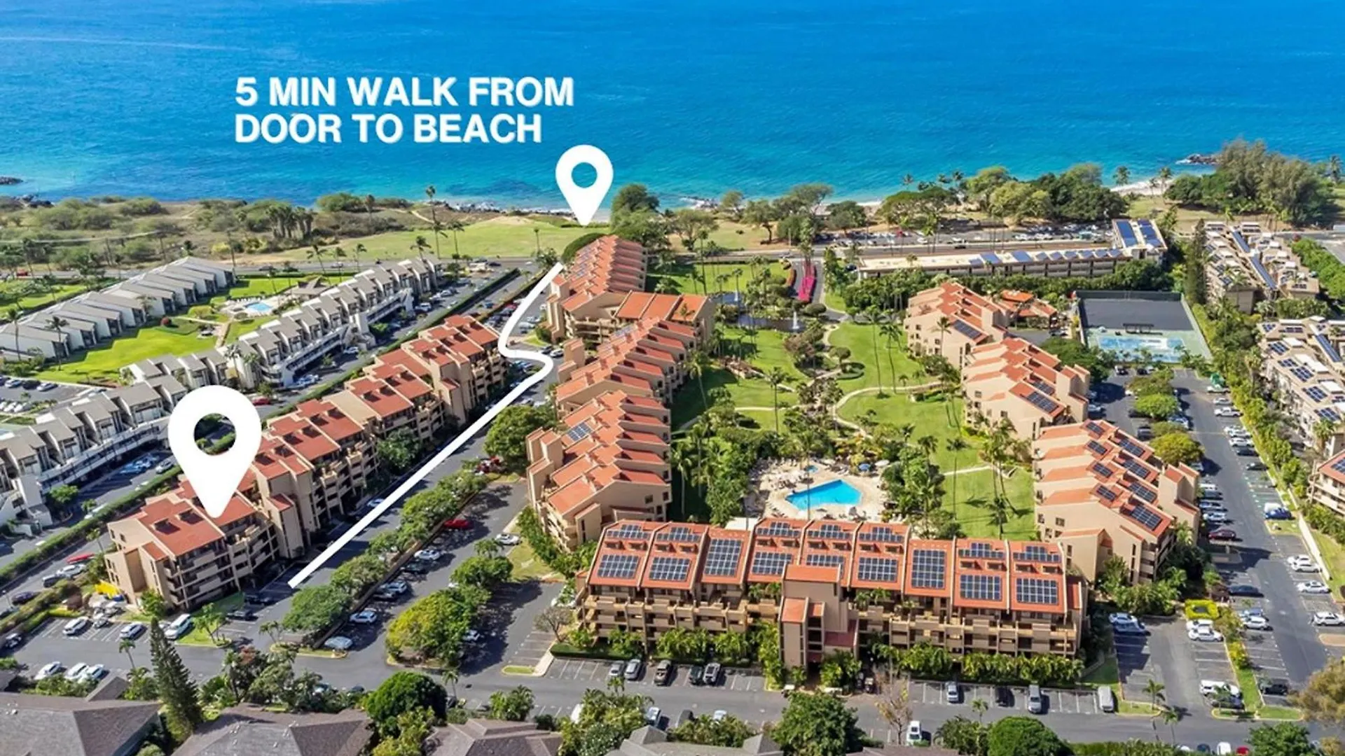Perfect Getaway 2Bd Condo, Steps To Beach & Shops Wailea  0*, Wailea (Maui)
